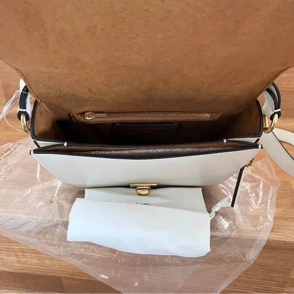 Coach Hutton Saddle Bag 610 Chalk